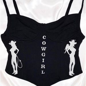 NWOT O-Mighty Cowgirl Corset Cami